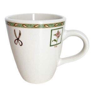 Royal Norfolk Greenbriar Coffee Mug Cup Nature Garden Flowers Beige Green 12 Oz
